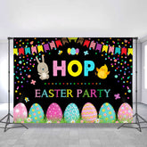 Niedlich Tier Graffiti Ei Hop Ostern Party Hintergrund